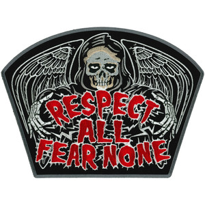 Hot Leathers Respect All Fear None 10" Patch Hot Leathers Respect All Fear None 10" Patch