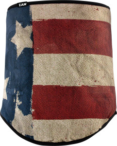 Patriot fleece neck gaiter mask with American flag design for motorcycle riders Patriot fleece neck gaiter mask with American flag design for motorcycle riders