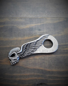 Bravo Bells Motorcycle Bell Hanger w/ Skull Bravo Bells Motorcycle Bell Hanger w/ Skull