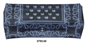 Black & White Paisley Biker Heandband Black & White Paisley Biker Heandband