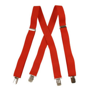 Suspender Factory Red Suspenders 2'' Suspender Factory Red Suspenders 2''