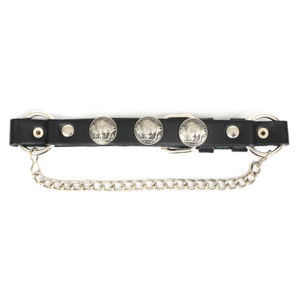 Buffalo Nickel Leather Boot Strap Chain Buffalo Nickel Leather Boot Strap Chain
