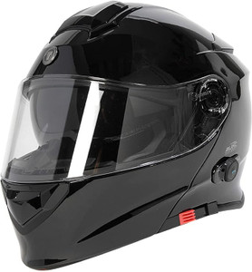 Torc BlueTooth Modular Motorcycle Helmets, Black Full-Face Torc BlueTooth Modular Motorcycle Helmets, Black Full-Face