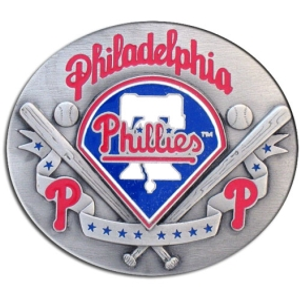 Officially licensed MLB Philadelphia Phillies belt buckle Officially licensed MLB Philadelphia Phillies belt buckle