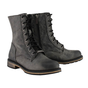 Milwaukee Leather Men's Antique Black Leather Motorcycle Boots with Inside Zipper Entry and Oil-Resistant Outsole Milwaukee Leather Men's Antique Black Leather Motorcycle Boots with Inside Zipper Entry and Oil-Resistant Outsole