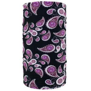 Purple Paisley Ladies Fleece Neck Gaiter – Versatile Motorcycle Mask for Women Purple Paisley Ladies Fleece Neck Gaiter – Versatile Motorcycle Mask for Women