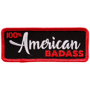 100% American Badass Biker Patch by Hot Leathers 100% American Badass Biker Patch by Hot Leathers
