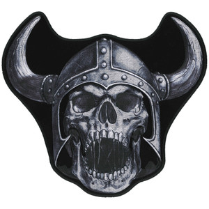 Viking warrior skull patch with horned helmet for motorcycle vest Viking warrior skull patch with horned helmet for motorcycle vest