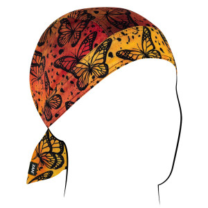 Monarch Butterfly Ladies Headwrap Flydanna – Lightweight Cotton Headwrap for Women Riders Monarch Butterfly Ladies Headwrap Flydanna – Lightweight Cotton Headwrap for Women Riders