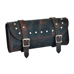 Unik Motorcycle Luggage - Distressed Brown Leather Tool Bag Unik Motorcycle Luggage - Distressed Brown Leather Tool Bag