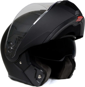 Milwaukee Helmets MPH9812DOT Black Menace Motorcycle Modular Helmet Milwaukee Helmets MPH9812DOT Black Menace Motorcycle Modular Helmet