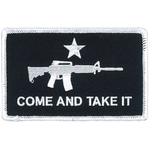Hot Leathers "Come Take It" military patch – 4×3 inches with rifle motif Hot Leathers "Come Take It" military patch – 4×3 inches with rifle motif
