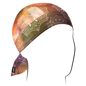 Starry Mandala Micro Mesh Biker Headwrap with breathable design Starry Mandala Micro Mesh Biker Headwrap with breathable design