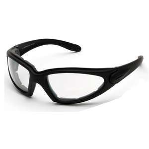 Clear Padded Motorcycle Glasses - Wide L-XL Fit Clear Padded Motorcycle Glasses - Wide L-XL Fit