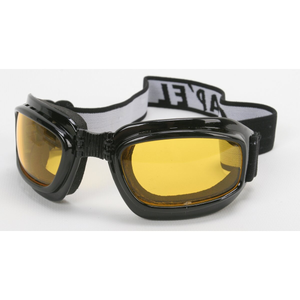 Yellow Lens Night Motorcycle Goggles – Foam Padded Wrap-Around Design with UV400 Protection Yellow Lens Night Motorcycle Goggles – Foam Padded Wrap-Around Design with UV400 Protection