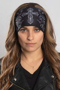 Hair Glove Swirl Cross EZ Bandz Biker Headband Hair Glove Swirl Cross EZ Bandz Biker Headband