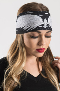 Hair Glove Angel Wings Rhinestone Headband Biker EZ Bandz Hair Glove Angel Wings Rhinestone Headband Biker EZ Bandz