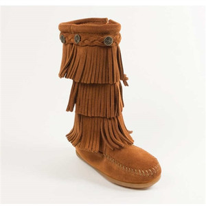Girl's Minnetonka Moccasins - Triple Layer Fringe Boot Girl's Minnetonka Moccasins - Triple Layer Fringe Boot