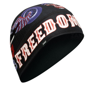 Freedom rider biker beanie hat with American flag design Freedom rider biker beanie hat with American flag design