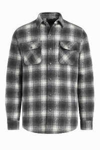 Heavyweight white and black flannel shirt with Kevlar & concealed carry Heavyweight white and black flannel shirt with Kevlar & concealed carry