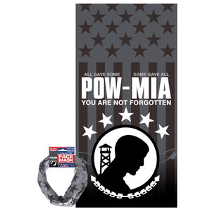 Rap-a-Cap Tonal Flag POW MIA Seamless Tube Face Mask Rap-a-Cap Tonal Flag POW MIA Seamless Tube Face Mask