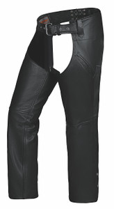 Unik Premium Leather Motorcycle Chaps w/ Deep Pockets