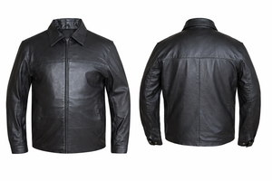 Men's Premium Leather Updated Bomber Jacket