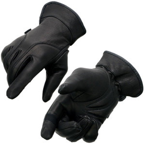 Milwaukee Leather MG7700 Women's Black Lightweight Motorcycle Gloves