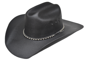 Lone Star Folsom Black Straw Western Hat