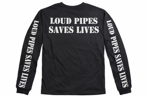 Loud Pipes Save Lives Reflective Biker Shirt - Long Sleeve