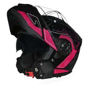 Daytona ladies floral modular motorcycle helmet DOT certified