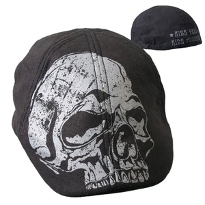 Hot Leathers Skull Pub Cap Ride Free Ride Forever back