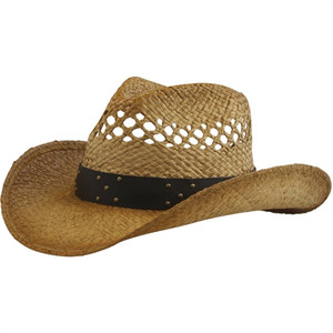 Henschel Vented Straw Cowboy Hat 3214-43 Henschel Vented Straw Cowboy Hat 3214-43