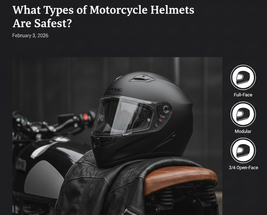 What Types of Motorcycle Helmets Are Safest?