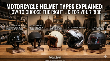 Motorcycle Helmet Types Explained: How to Choose the Right Lid for Your Ride
