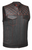 Unik Black & Red Paisley Denim & Leather Club Vest with Concealed Carry Pockets and Zip-Snap Front Closure Unik Black & Red Paisley Denim & Leather Club Vest with Concealed Carry Pockets and Zip-Snap Front Closure