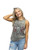 American Rider Biker Tank by Liberty Wear with winged motorcycle graphic and rhinestone embellishments