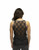 Back view showcasing lace back design of Lace Back Bling Skull Biker Tank Top by Liberty Wear
