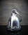 Close-up of pewter “World’s Greatest Dad” motorcycle guardian bell with split-ring