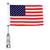 USA 18'' Motorcycle Flag Mount, Luggage Rack USA 18'' Motorcycle Flag Mount, Luggage Rack