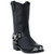 Dingo Mens Black Harness Boots With Eagle Tips "LA Rocker"
