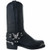 Dingo Men's Black Leather Harness Boots w/ Eagle Harness