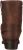 Front view of Dingo Men's Brown Short Harness Boots – round toe and zipper closure