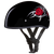 Daytona Helmets Red Rose Ladies Half Motorcycle Helmet, red rose and tribal graphics, DOT FMVSS 218 certified, slim low-profile design