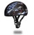 Daytona Helmets USA Eagle Beanie Motorcycle Helmet with matte black finish, patriotic eagle and flag graphic, DOT FMVSS 218 certified, ultra-low profile design