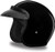 Daytona Gloss Black 3/4 Motorcycle Helmet with classic open-face design, DOT FMVSS 218 certified, lightweight ABS shell, and moisture-wicking liner
