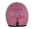 Rear view of Daytona Retro Pink Glitter Cruiser Helmet featuring adjustable nylon Y-strap with D-ring Rear view of Daytona Retro Pink Glitter Cruiser Helmet featuring adjustable nylon Y-strap with D-ring