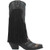 dingo black ladies western boots di737 with decorative fringe