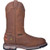 Side of Dan Post Journeyman Saddle Brown waterproof work boots featuring 11-inch shaft and unit heel Side of Dan Post Journeyman Saddle Brown waterproof work boots featuring 11-inch shaft and unit heel