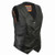 Ladies Classic Leather Motorcycle Club Vests - Concealed Carry